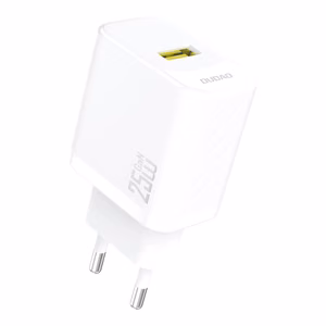 Dudao A27S 25W GaN USB-A Laadija - valge