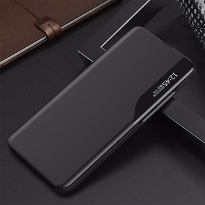 Eco Leather View Ümbris elegant ümbris with flap and stand jaoks iPhone 16e - must