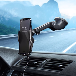 Juhtmevaba car phone hoidja automatic Forcell F-Grip HS1 Qi 15W windshield / air vent must
