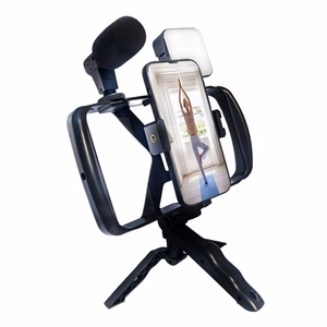 Selfie stick with Juhtmevaba remote control tripod with LED / microphone jaoks live broadcast TL-49T must