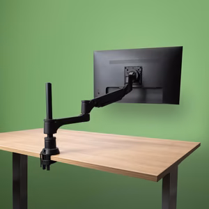 R-Go Tools Caparo ühe monitori hoidja hõbedane
