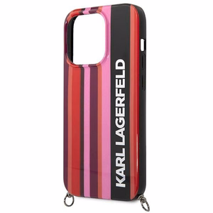 Karl Lagerfeld KLHCP14XSTSTP iPhone 14 Pro Max 6.7 "hardcase roosa / roosa Color Stripes Strap