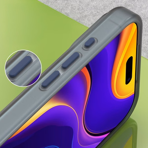 Magnetic Abrasive iPhone 17 Pro Ümbris Compatible with MagSafe - Matt Sinine