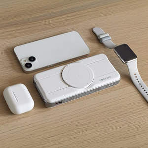 Forever wireless power bank MATB-300 10000 mAh magnetic 3in1 white