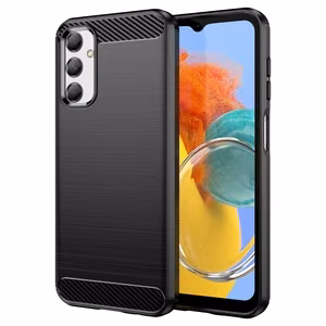 Flexible carbon pattern ümbris jaoks Samsung Galaxy M14 Carbon Ümbris - must