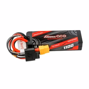 Lipo Gens ace G-Tech 1100 mAh 11,1 V 3S1P 60C GRP-76 kõvakorpusega aku XT60-pistikuga