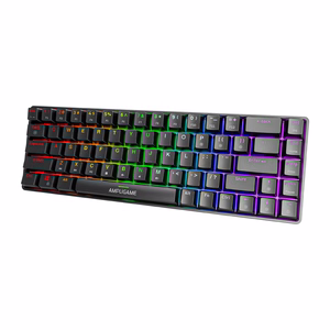 Fifine GK1 mehaaniline klaviatuur, 65% RGB (must)