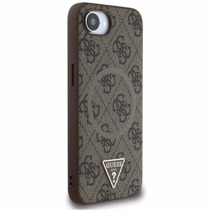 GUESS ümbris jaoks IPHONE 16e (SE 4 2025) compatible with MagSafe GUHMPSE4P4TDPW (PU 4G RingTriangle Logo) brown