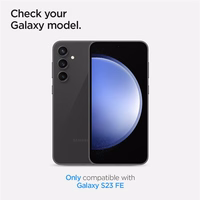 Spigen Glas.tR EZ Fit Optik Camera Protector jaoks Samsung Galaxy S23 FE - must 2 pcs.