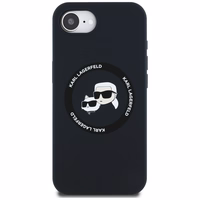 KARL LAGERFELD ümbris jaoks IPHONE 16e (SE 4 2025) compatible with MagSafe KLHMPSE4SKCHTCK (Silicone Double Heads) must