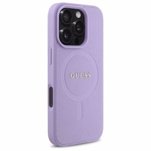 Guess Saffiano MagSafe Чехол iPhone 16 Pro Max - фиолетовый