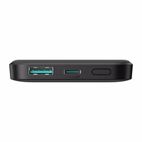 Powerbank Joyroom JR-W020 Mini 5000mAh USB-A USB-C induktiivne 20W - must + USB-C / USB-C kaabel