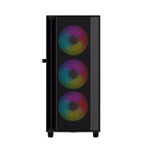 Игровой корпус компьютера Gembird Fornax 4000 ARGB, ATX, Midi Tower, подсветка, чёрный