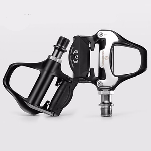 Rockbros LP-RD2BK Shimano SPD-SL maanteepedaalid kollaste klambritega – värv: must ja hõbedane