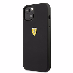 Ferrari FESSIHCP13SBK iPhone 13 mini 5.4" чёрный/чёрный жёсткий чехол Silicone