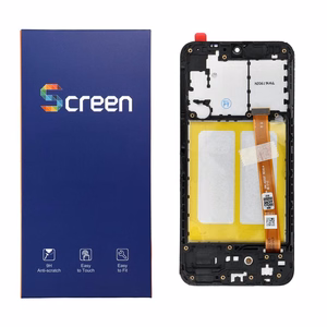 OG LCD Display jaoks SAMSUNG A20E A202F OEM with frame