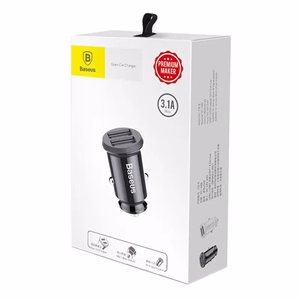 Baseus Grain autolaadija 2x USB 5V 3,1A, must