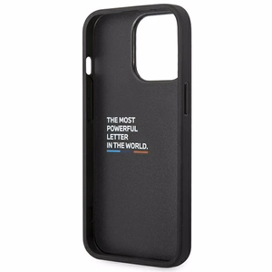 Ümbris BMW BMHCP14L22NBCK iPhone 14 Pro 6.1 "must / must Leather Carbon