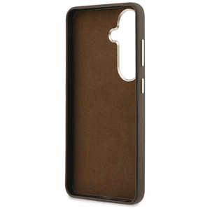 Guess ümbris Grained Big 4G Metal Logo Samsung Galaxy S26 pruun