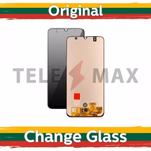 LCD ekraan Samsung A505 2019 A50 must originaal (uuendatud: Telemax) (ilma raamita)