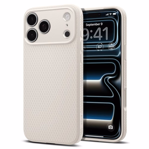 Spigen Liquid Air ümbris iPhone 17 Pro / 18 Pro jaoks, titaanivärvi