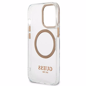 Guess GUHMP13XHTRMD iPhone 13 Pro Max 6.7 "kuldne / kuldne hard ümbris Metal Outline Magsafe