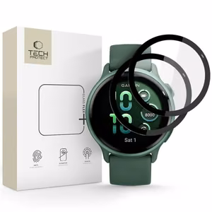 Tech-Protect Glass Flex+ 2-pack hübriidklaas jaoks Garmin Vivoactive 6 - must