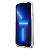 Guess GUHCP13LLFLSN iPhone 13 Pro / 13 6.1" roheline/roheline kõvakaaneline lillede vedel glitter