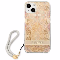 Guess GUHCP13SHFLSD iPhone 13 mini 5.4" kuldne/kuldne kõvakaaneline lillerihm