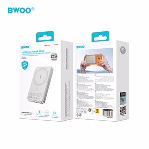 BWOO P82 10000mAh 15W akupank juhtmevaba laadimine hele hall