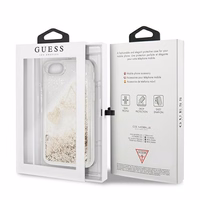 Guess GUOHCI8GLHFLGO iPhone 7/8/SE 2020 /SE 2022 kuldne/kuldne kõva korpus Glitter Charms
