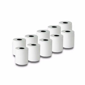 Qoltec 51895 BPA-vabad termopaberirullid, 57 × 30 mm, 55 g/m², 10 tk