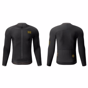 Rockbros YDWT020 Diamond Spring/Autumn/Winter Cycling Jersey, Size XXL - Black