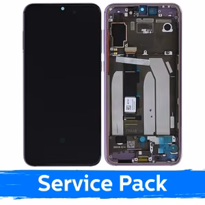 LCD Ekraan Ühildub Xiaomi Mi 9 SE Koos Frame / Lilla / (Service Pack)