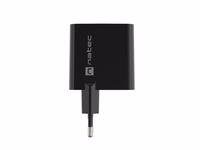 NATEC RIBERA GAN CHARGER 1x USB-A + 1x USB-C 45W must