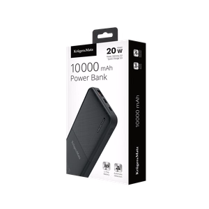 Kruger&Matz 10 000 mAh Li-pol akupank QC ja PD-ga
