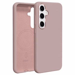 Etteri Silikoon Mag ümbris for Samsung Galaxy S25 heleroosa