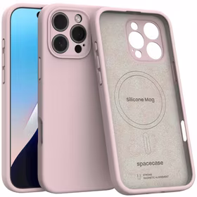 Silikoon Mag ümbris iPhone 16 Pro Max heleroosa