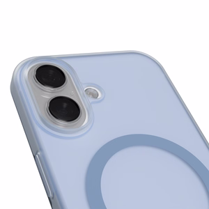 Puro Daylight Magsafe Compatible Silicone Ümbris jaoks iPhone 17 - Translucent Sinine