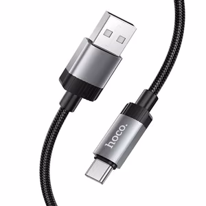 Кабель USB A to USB C Hoco 3A 1 m X117 черный
