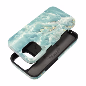 Ümbris jaoks iPhone 16 PLUS Forcell F-Protect Mirage compatible with Magsafe Military Drop-Test roheline marble