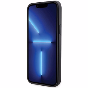 Чехол BMW Grip Stand Hot Stamp для iPhone 14 15 13 - чёрный