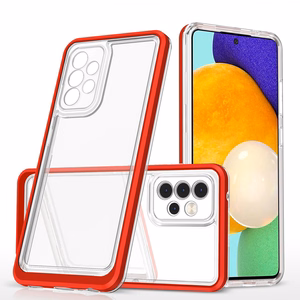 Läbipaistev 3in1 ümbris Samsung Galaxy A73 raamkate Gel Red