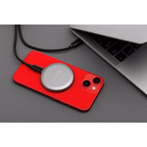Juhtmevaba laadija Forcell F-Energy Smart Charge USB C Qi2 15W compatible with MagSafe, with detachable kaabel 1,5 m hõbedane