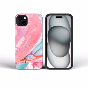 Ümbris jaoks iPhone 15 PRO MAX Forcell F-Protect Mirage compatible with Magsafe Military Drop-Test roosa marble