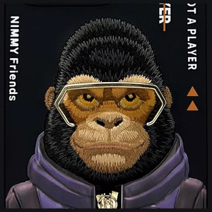 Nimmy Cool&Cute 2.0 Monkey Ümbris jaoks iPhone 16 Pro - Must