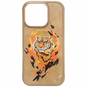 Nimmy Tiger MagSafe ümbris jaoks iPhone 16 Pro Max - brown