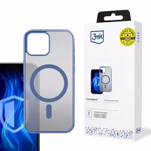 3mk Frosty MagCase sinine Ümbris jaoks Apple iPhone 15 - läbipaistev