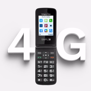 Krüger&Matz Simple 931 4G mobiiltelefon eakatele