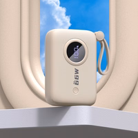 Dudao K14 10000mAh energiapank USB-C / Lightning kaabliga - beež